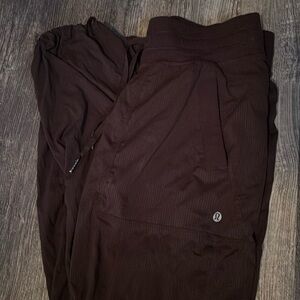 Brown Lululemon Studio Pants